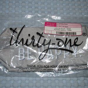 Thirty-one Let's Go Small Pouch - "Be Happy" new in bag!